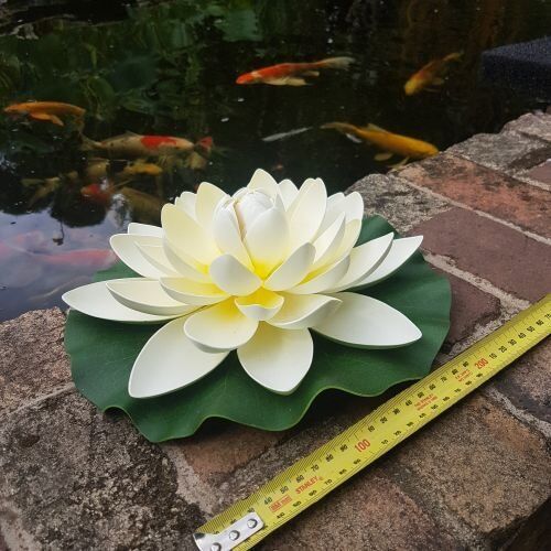 plastic white floating waterlily for sale